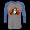 Unisex Triblend Three-Quarter Raglan T-Shirt Thumbnail