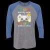 Unisex Triblend Three-Quarter Raglan T-Shirt Thumbnail