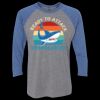Unisex Triblend Three-Quarter Raglan T-Shirt Thumbnail