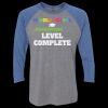 Unisex Triblend Three-Quarter Raglan T-Shirt Thumbnail