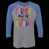 Unisex Triblend Three-Quarter Raglan T-Shirt Thumbnail