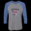 Unisex Triblend Three-Quarter Raglan T-Shirt Thumbnail