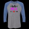 Unisex Triblend Three-Quarter Raglan T-Shirt Thumbnail