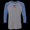 Unisex Triblend Three-Quarter Raglan T-Shirt Thumbnail