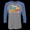 Unisex Triblend Three-Quarter Raglan T-Shirt Thumbnail