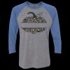 Unisex Triblend Three-Quarter Raglan T-Shirt Thumbnail