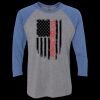 Unisex Triblend Three-Quarter Raglan T-Shirt Thumbnail