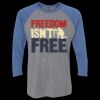 Unisex Triblend Three-Quarter Raglan T-Shirt Thumbnail