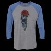 Unisex Triblend Three-Quarter Raglan T-Shirt Thumbnail
