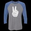 Unisex Triblend Three-Quarter Raglan T-Shirt Thumbnail