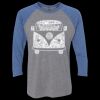 Unisex Triblend Three-Quarter Raglan T-Shirt Thumbnail