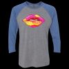 Unisex Triblend Three-Quarter Raglan T-Shirt Thumbnail