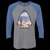 Unisex Triblend Three-Quarter Raglan T-Shirt Thumbnail