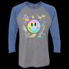 Unisex Triblend Three-Quarter Raglan T-Shirt Thumbnail