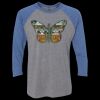 Unisex Triblend Three-Quarter Raglan T-Shirt Thumbnail