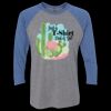 Unisex Triblend Three-Quarter Raglan T-Shirt Thumbnail