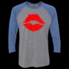 Unisex Triblend Three-Quarter Raglan T-Shirt Thumbnail