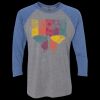 Unisex Triblend Three-Quarter Raglan T-Shirt Thumbnail
