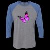 Unisex Triblend Three-Quarter Raglan T-Shirt Thumbnail