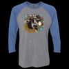 Unisex Triblend Three-Quarter Raglan T-Shirt Thumbnail