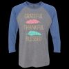 Unisex Triblend Three-Quarter Raglan T-Shirt Thumbnail