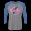 Unisex Triblend Three-Quarter Raglan T-Shirt Thumbnail