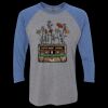 Unisex Triblend Three-Quarter Raglan T-Shirt Thumbnail