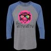 Unisex Triblend Three-Quarter Raglan T-Shirt Thumbnail