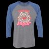 Unisex Triblend Three-Quarter Raglan T-Shirt Thumbnail