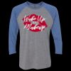 Unisex Triblend Three-Quarter Raglan T-Shirt Thumbnail