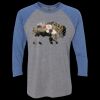 Unisex Triblend Three-Quarter Raglan T-Shirt Thumbnail