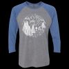 Unisex Triblend Three-Quarter Raglan T-Shirt Thumbnail