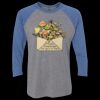 Unisex Triblend Three-Quarter Raglan T-Shirt Thumbnail