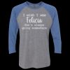 Unisex Triblend Three-Quarter Raglan T-Shirt Thumbnail