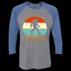 Unisex Triblend Three-Quarter Raglan T-Shirt Thumbnail