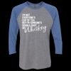 Unisex Triblend Three-Quarter Raglan T-Shirt Thumbnail