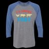 Unisex Triblend Three-Quarter Raglan T-Shirt Thumbnail