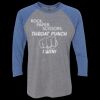 Unisex Triblend Three-Quarter Raglan T-Shirt Thumbnail