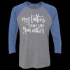 Unisex Triblend Three-Quarter Raglan T-Shirt Thumbnail