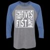 Unisex Triblend Three-Quarter Raglan T-Shirt Thumbnail