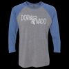 Unisex Triblend Three-Quarter Raglan T-Shirt Thumbnail