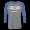 Unisex Triblend Three-Quarter Raglan T-Shirt Thumbnail
