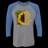 Unisex Triblend Three-Quarter Raglan T-Shirt Thumbnail