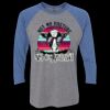 Unisex Triblend Three-Quarter Raglan T-Shirt Thumbnail