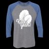 Unisex Triblend Three-Quarter Raglan T-Shirt Thumbnail