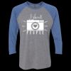 Unisex Triblend Three-Quarter Raglan T-Shirt Thumbnail