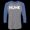 Unisex Triblend Three-Quarter Raglan T-Shirt Thumbnail