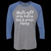 Unisex Triblend Three-Quarter Raglan T-Shirt Thumbnail