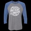 Unisex Triblend Three-Quarter Raglan T-Shirt Thumbnail