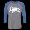 Unisex Triblend Three-Quarter Raglan T-Shirt Thumbnail